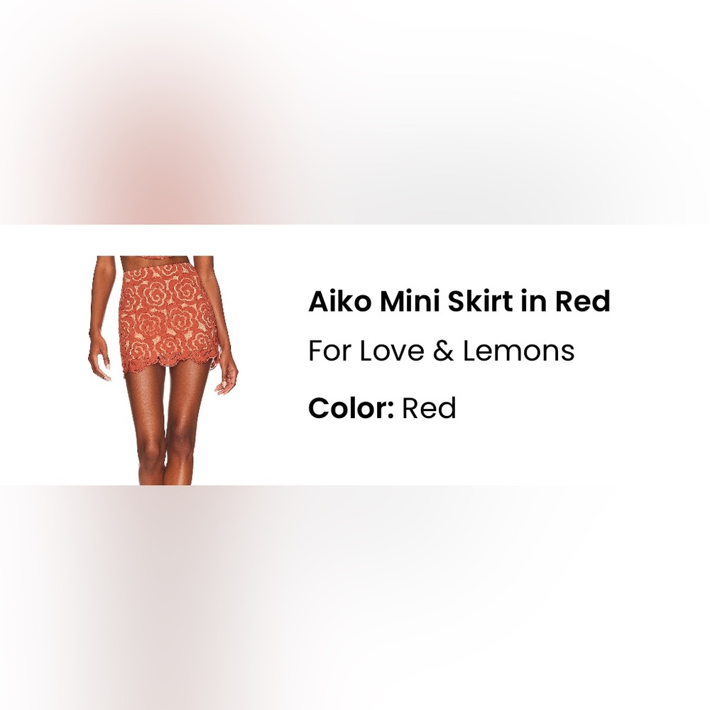 For Love and Lemons Aiko Mini Skirt - Picture 2 of 5